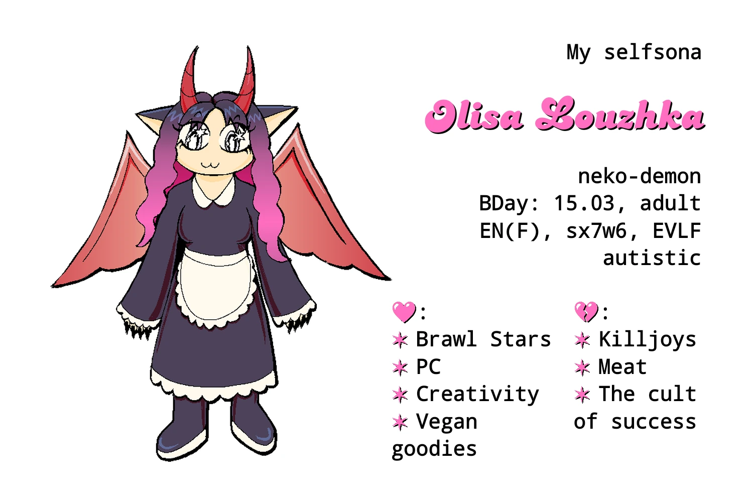 My selfsona, a neko-demon